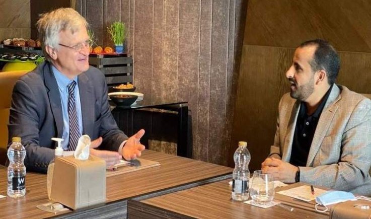 عبدالسلام يلتقي المبعوث السويدي إلى اليمن
